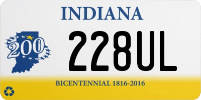 IN license plate 228UL