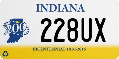 IN license plate 228UX