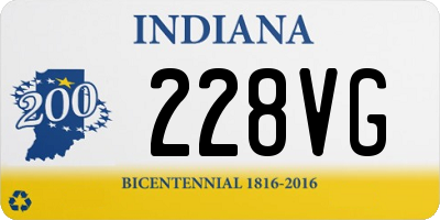IN license plate 228VG