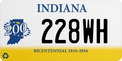 IN license plate 228WH