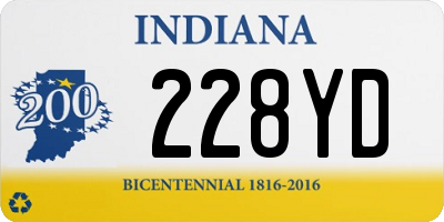 IN license plate 228YD