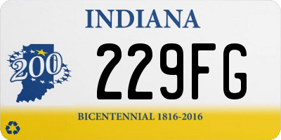 IN license plate 229FG