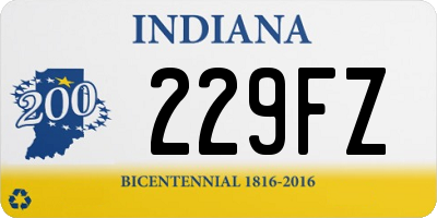 IN license plate 229FZ