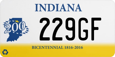 IN license plate 229GF