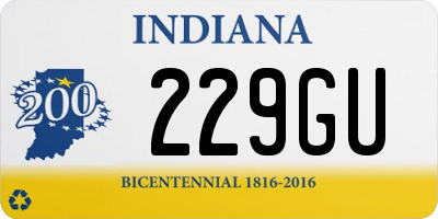 IN license plate 229GU