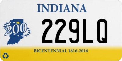 IN license plate 229LQ