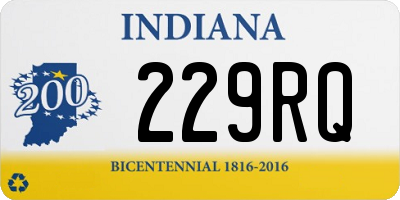 IN license plate 229RQ