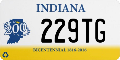 IN license plate 229TG