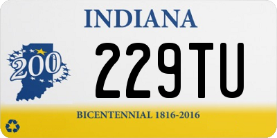 IN license plate 229TU