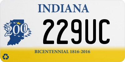 IN license plate 229UC