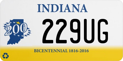 IN license plate 229UG