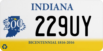 IN license plate 229UY
