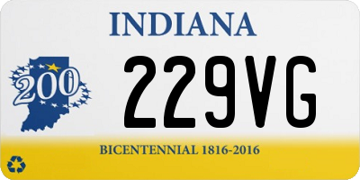 IN license plate 229VG