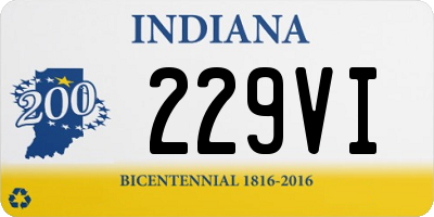 IN license plate 229VI