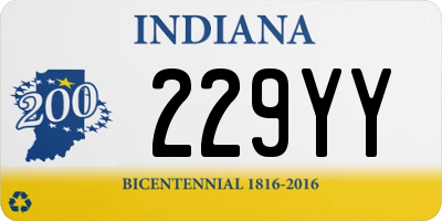 IN license plate 229YY