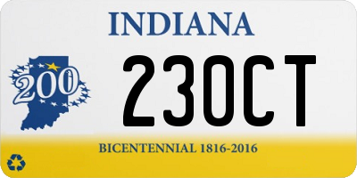 IN license plate 230CT