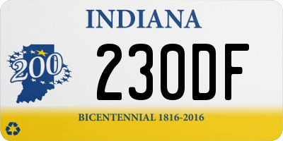 IN license plate 230DF