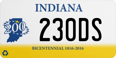 IN license plate 230DS