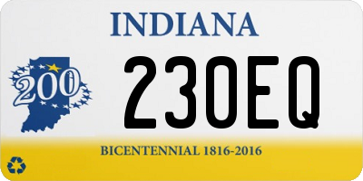 IN license plate 230EQ