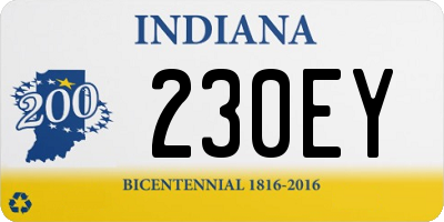 IN license plate 230EY