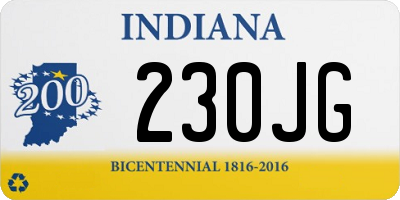 IN license plate 230JG