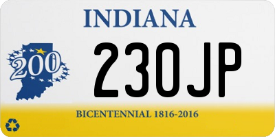 IN license plate 230JP