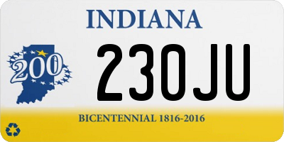 IN license plate 230JU