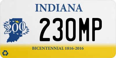 IN license plate 230MP