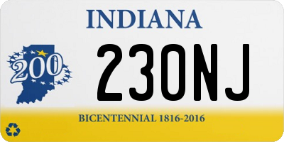 IN license plate 230NJ