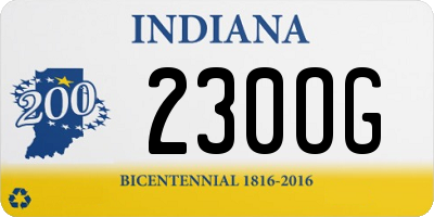 IN license plate 230OG