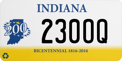 IN license plate 230OQ