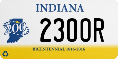 IN license plate 230OR