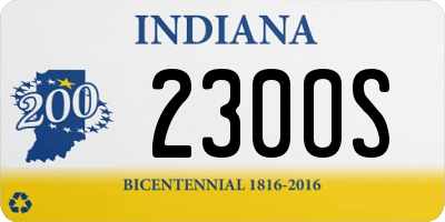 IN license plate 230OS