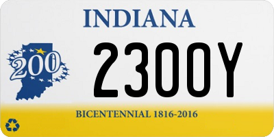 IN license plate 230OY