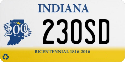 IN license plate 230SD