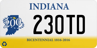 IN license plate 230TD