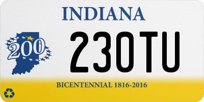 IN license plate 230TU