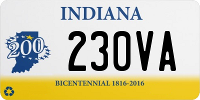 IN license plate 230VA