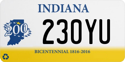 IN license plate 230YU