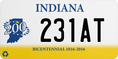 IN license plate 231AT