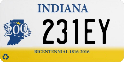 IN license plate 231EY