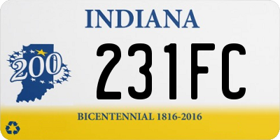 IN license plate 231FC