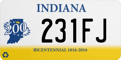 IN license plate 231FJ