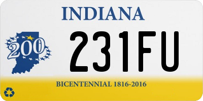 IN license plate 231FU