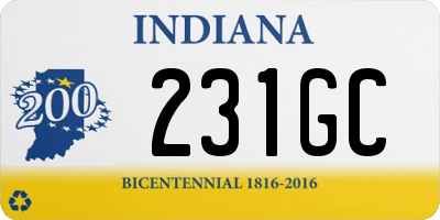 IN license plate 231GC