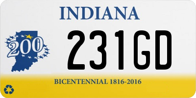 IN license plate 231GD