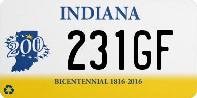 IN license plate 231GF