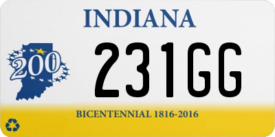 IN license plate 231GG