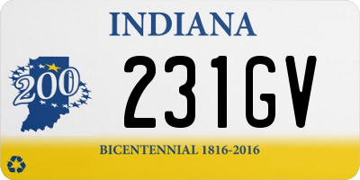 IN license plate 231GV