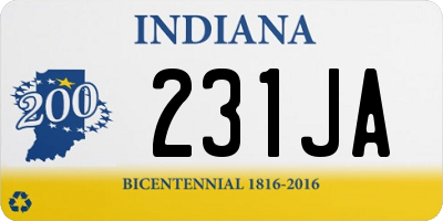 IN license plate 231JA